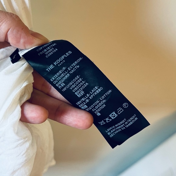 The Kooples Amazing White Lace Boho Prairie Wedding Dress Size 1 (XS) - Picture 13 of 15